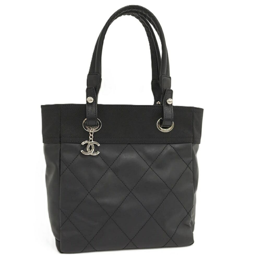 Chanel Paris Biarritz Tote PM Leather Black