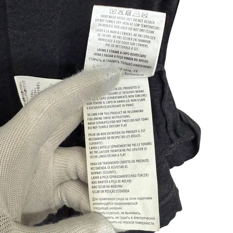 Gucci I Love You Short Sleeve T-Shirt Size XL Charcoal Gray Men's Used