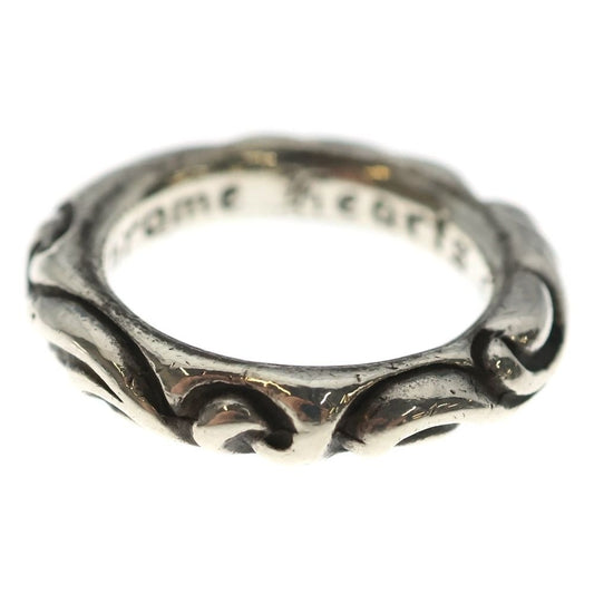 Chrome Hearts Scrl Band Scroll Ring Silver