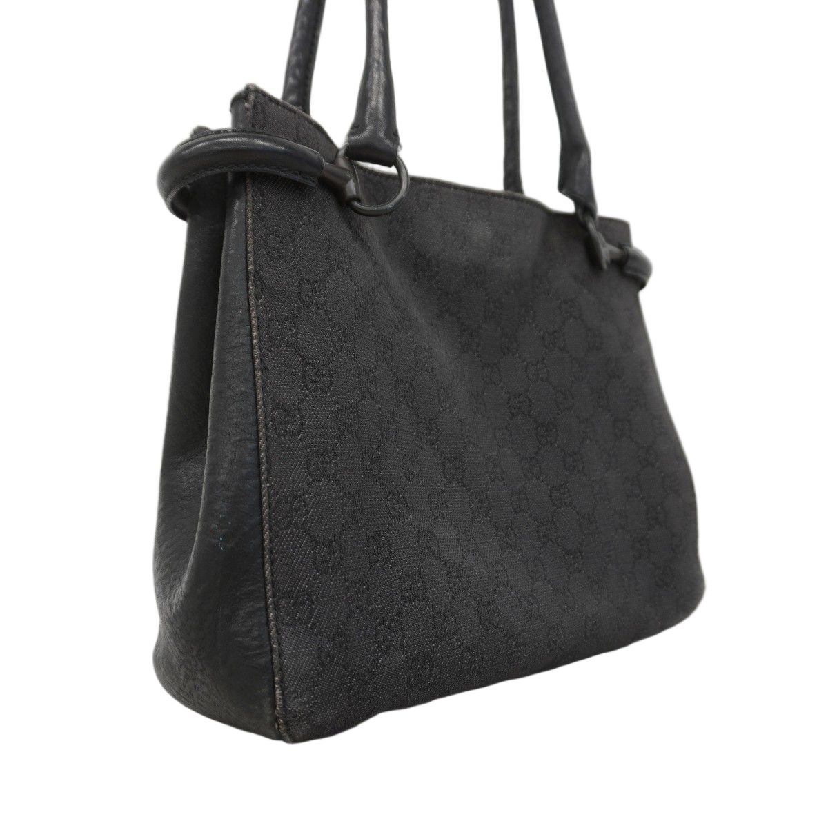 Gucci Tote Denim Black Silver — view 2