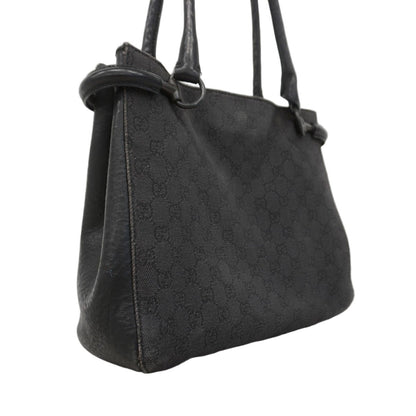 Gucci Tote Denim Black Silver — view 2