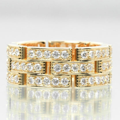 Cartier Maillon Panther 3-row 18K Yellow Gold And Fully Paved With Diamonds
