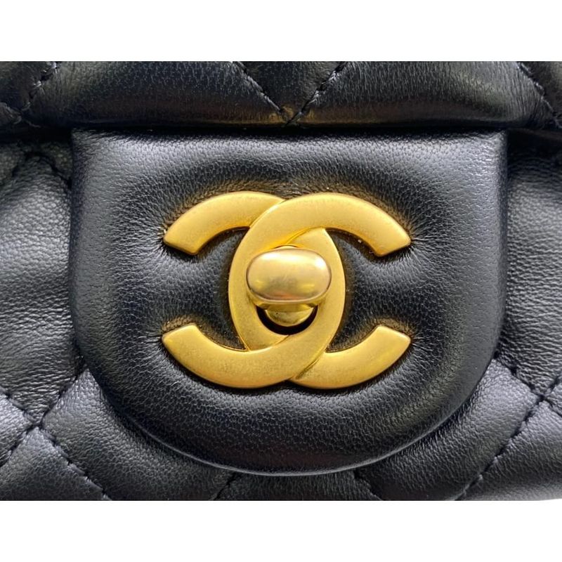 Chanel Shoulder Bag Mini Flap Bag Coco Ball Pearl Crush Chain Shoulder Storage