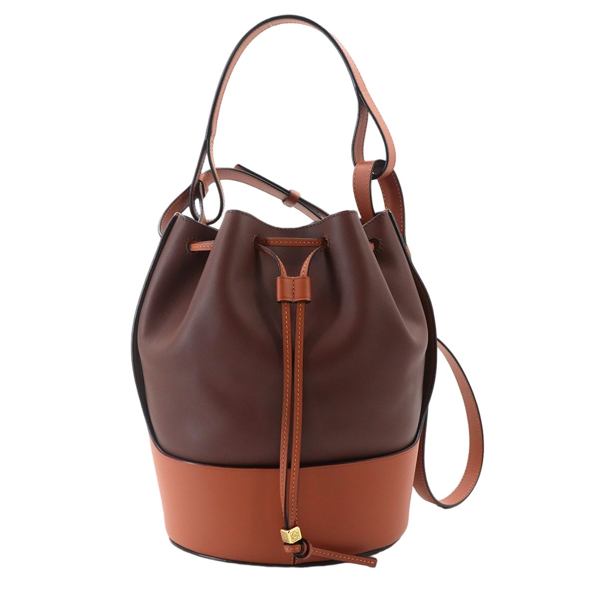 Loewe 2-Way Bag Leather Brown Balloon
