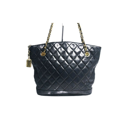 Chanel Quilted GD Leather Chain Shoulder