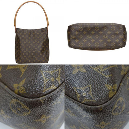 Louis Vuitton Shoulder Bag Looping GM M51145 Monogram Nubuck Brown Shoulder