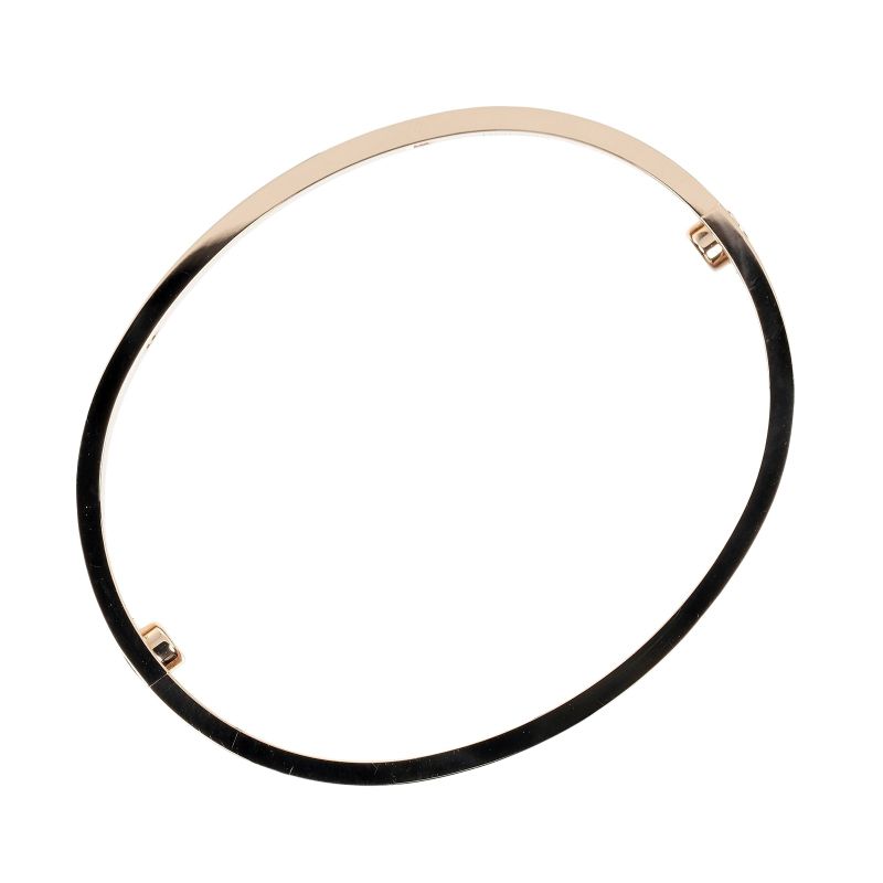 Cartier LOVE Classic Model #17 18K Pink Gold And 4P Diamonds Ladies 32.81g