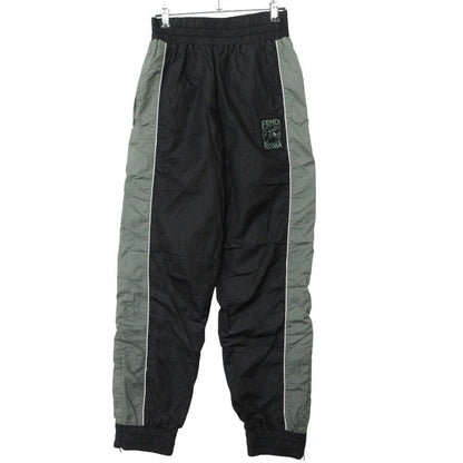 Fendi Pants Logo Nylon Track Black XS