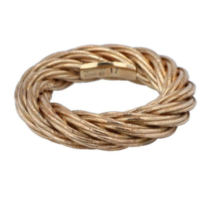 Bottega Veneta Twisted Ring Silver Ring Men's Size 17