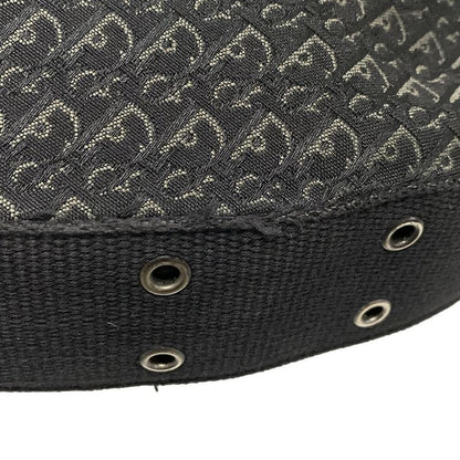 Dior/christian Dior Shoulder Bag Street Chictrotter Black And Gray Leather