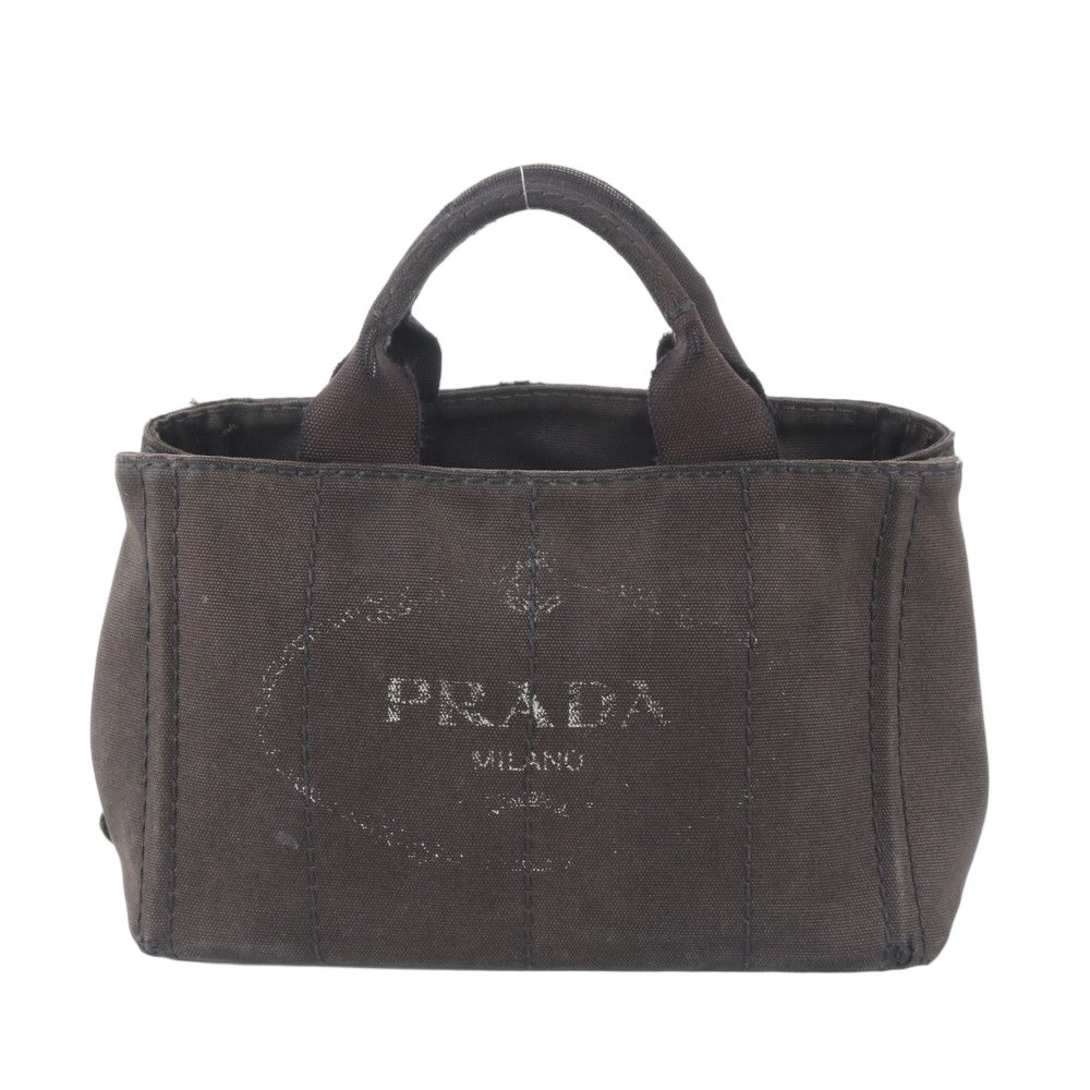 Prada Canapa Handbag Tote Black