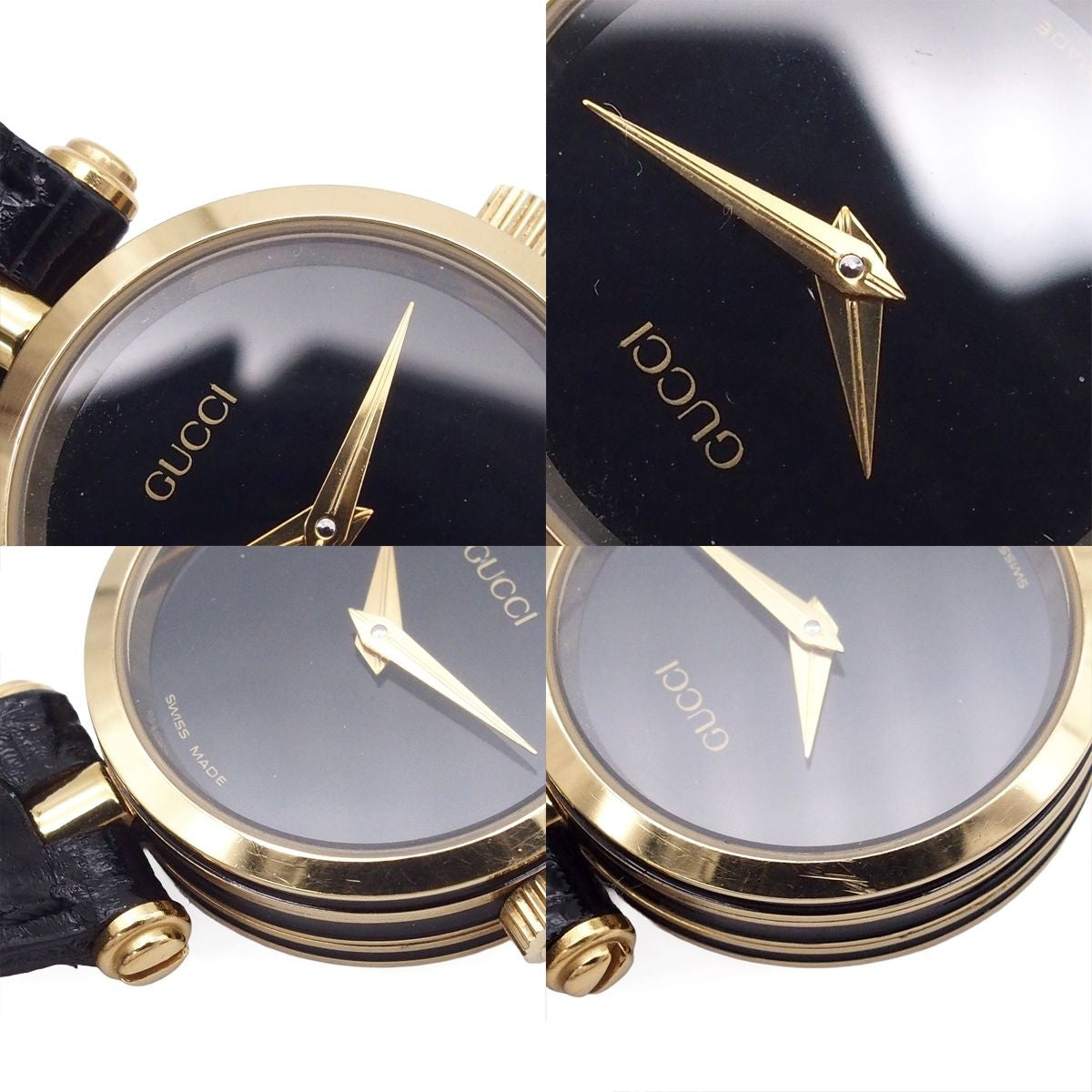 Gucci Sherry Line Black SS Leather Vintage Watch — view 7