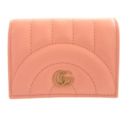 Gucci GG Marmont Leather Pink Bifold Wallet 0544