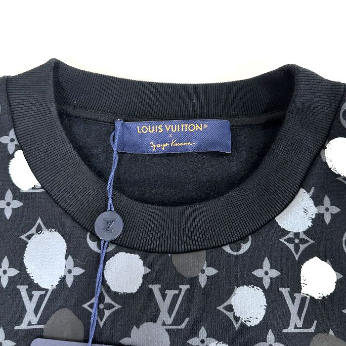 Louis Vuitton X YK Dot Monogram Sweatshirt Black Rm231h IHN Hoy26w L Men's