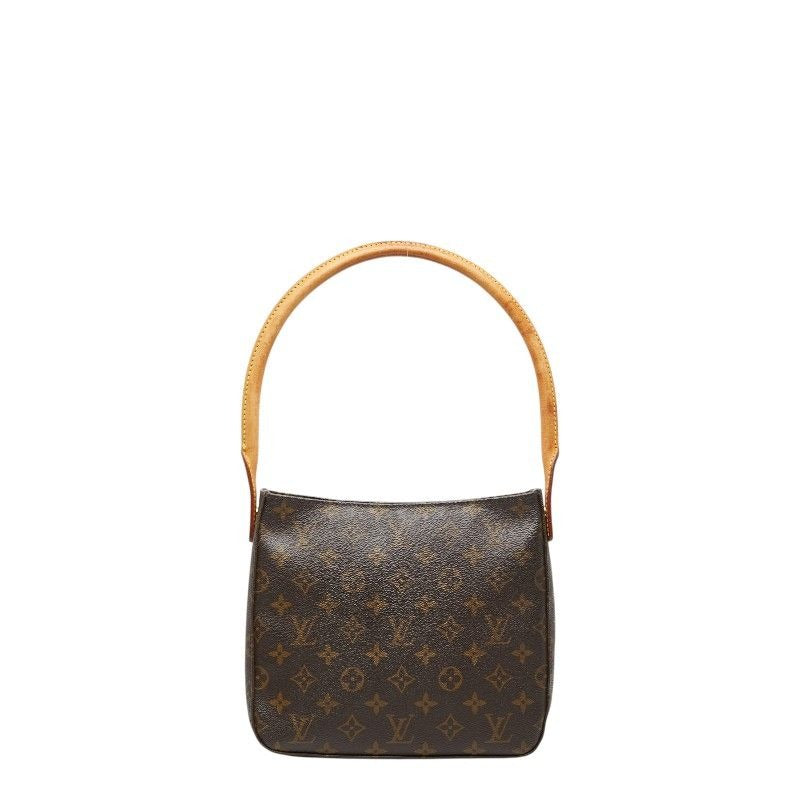 Louis Vuitton Monogram Looping MM Shoulder Bag Brown Leather
