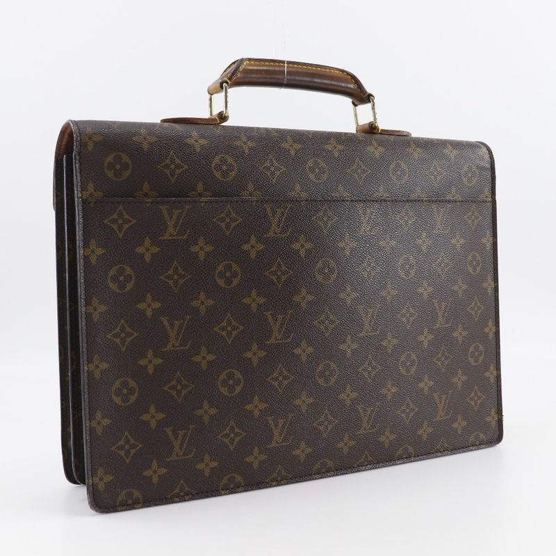 Louis Vuitton Serviette Conseil Briefcase M53331 Monogram Canvas Brown Mi0994