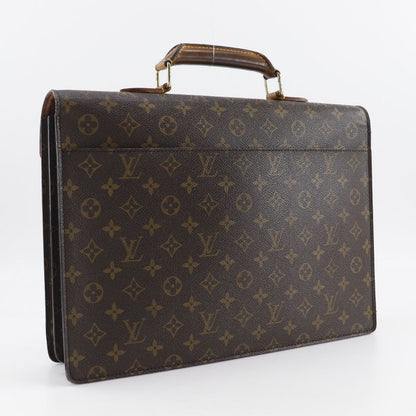 Louis Vuitton Serviette Conseil Briefcase M53331 Monogram Canvas Brown Mi0994