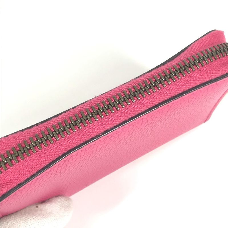 Gucci Coin Case Logo 496319 Leather Pink