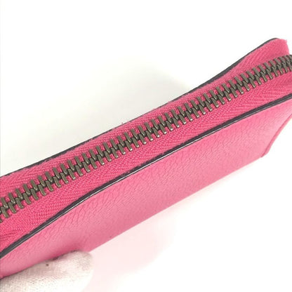 Gucci Coin Case Logo 496319 Leather Pink