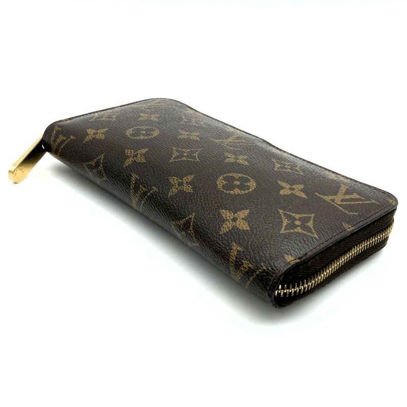 Louis Vuitton M60017 Zippy Wallet Long Wallet Monogram Canvas Brown Women's