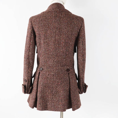 CHANEL Vintage 01A P18117 100% Wool With 100% Silk Lining Cocomer Cles With