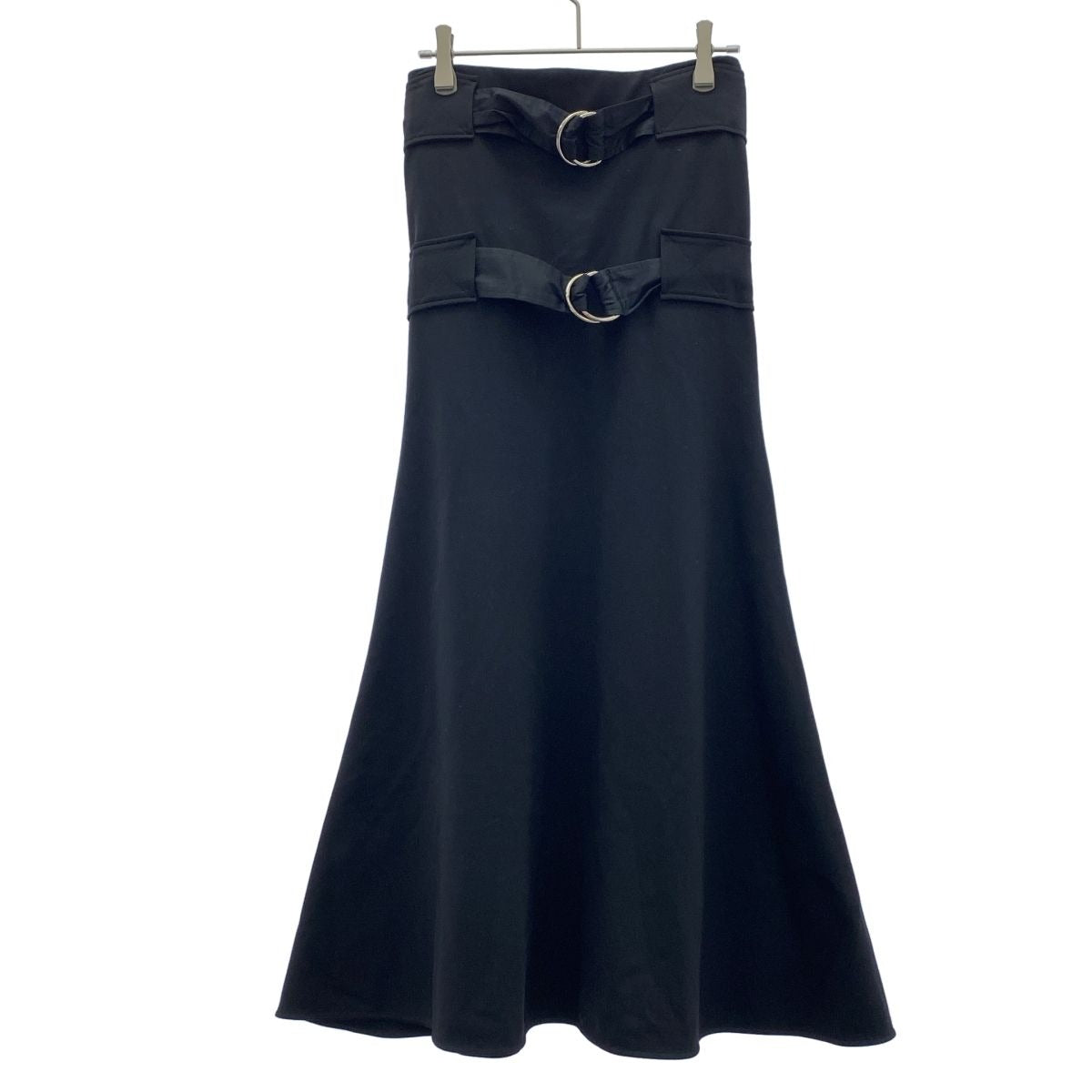 Celine by Phoebe Philo Double Belt Long Skirt 2 Black 34