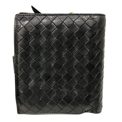 Bottega Veneta Intrecciato 114073-v0013-1000 Round Zipper Bifold Wallet Unisex