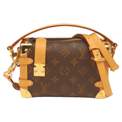 Very Little Used Louis Vuitton M46815 Monogram Side Trunk PM Shoulder Bag Brown