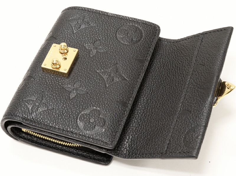 Louis Vuitton Round Zipper Bifold Wallet With Change Pocket Monogram Empreinte