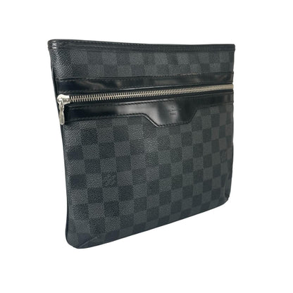 Louis Vuitton Thomas Damier Graphite Leather Black Shoulder Bag — view 14
