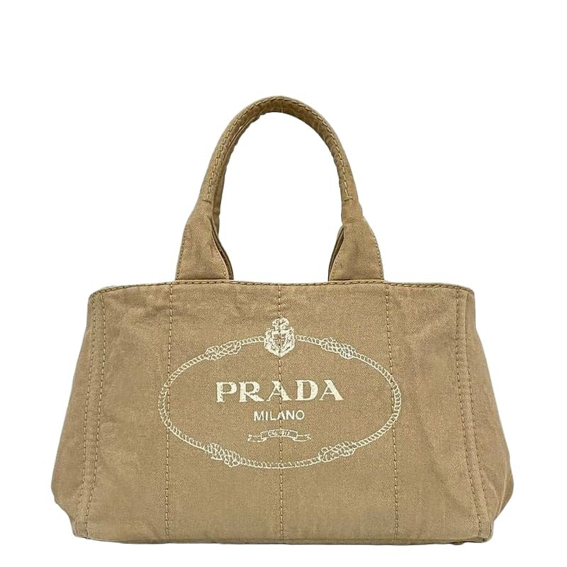 Prada Tote Bag Canapa Beige