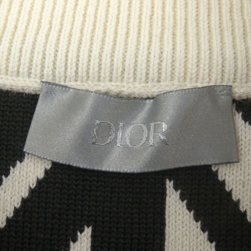 DIOR Homme 313m649at476 Wool High Collar CD Diamond Long Sleeve Knit Sweater