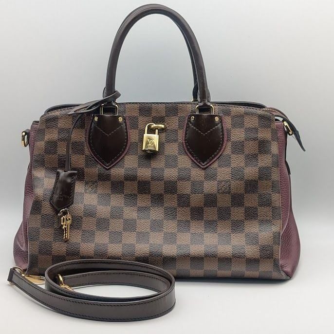 Louis Vuitton le Mandie Damier Aurore 2-Way Shoulder Bag Brown