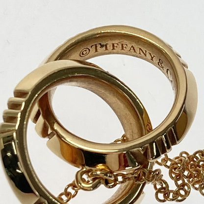 Tiffany & Co Tiffany Atlas X Closed Interlocking Necklace K18yg with Box