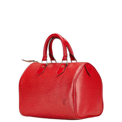 Louis Vuitton Epi Speedy 25 Handbag Mini Boston Bag M59237 Castilian Red