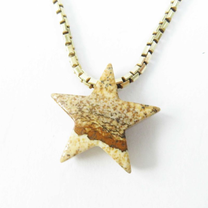 Bottega Veneta Ag925 Star Motif Necklace Brownish