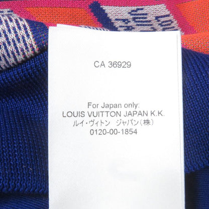 Louis Vuitton 2022 100% Cotton Diamond Damier Allover Knit Sweatshirt Orange L