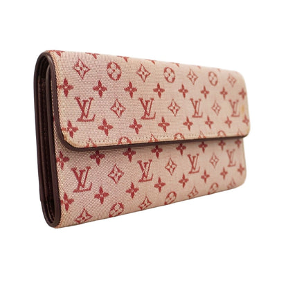 Louis Vuitton Trifold Wallet Monogram Mini Porte Tresor International Cerise — view 2