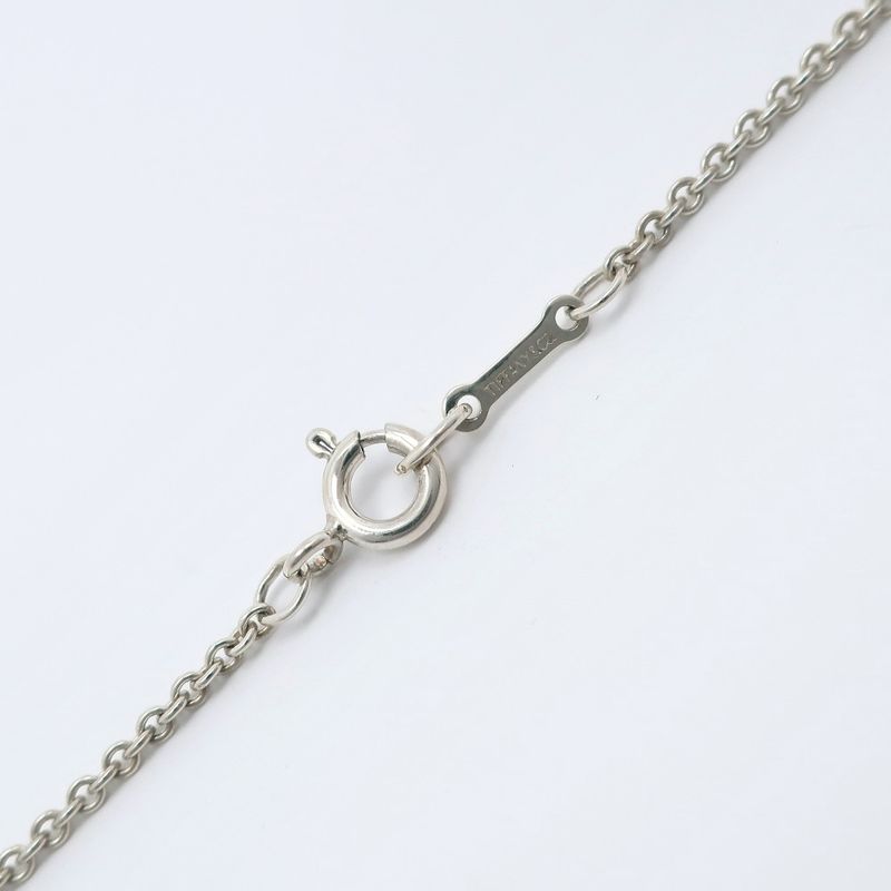 Tiffany & Co Open Heart Elsa Peretti 925 Silver Ladies 5.6g Necklace