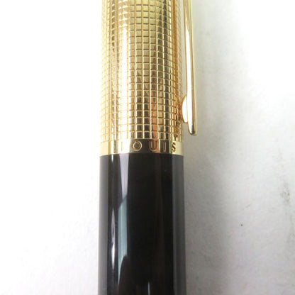 Louis Vuitton Dock Lacquer Capped Ballpoint Pen Black Gold Made In France Men's