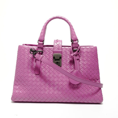 Bottega Veneta Handbag Intrecciato Rome 2-Way Leather
