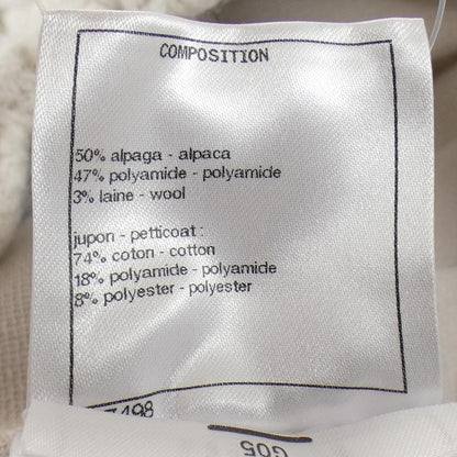 Chanel Skirt White 34 Gray Transparency — view 3