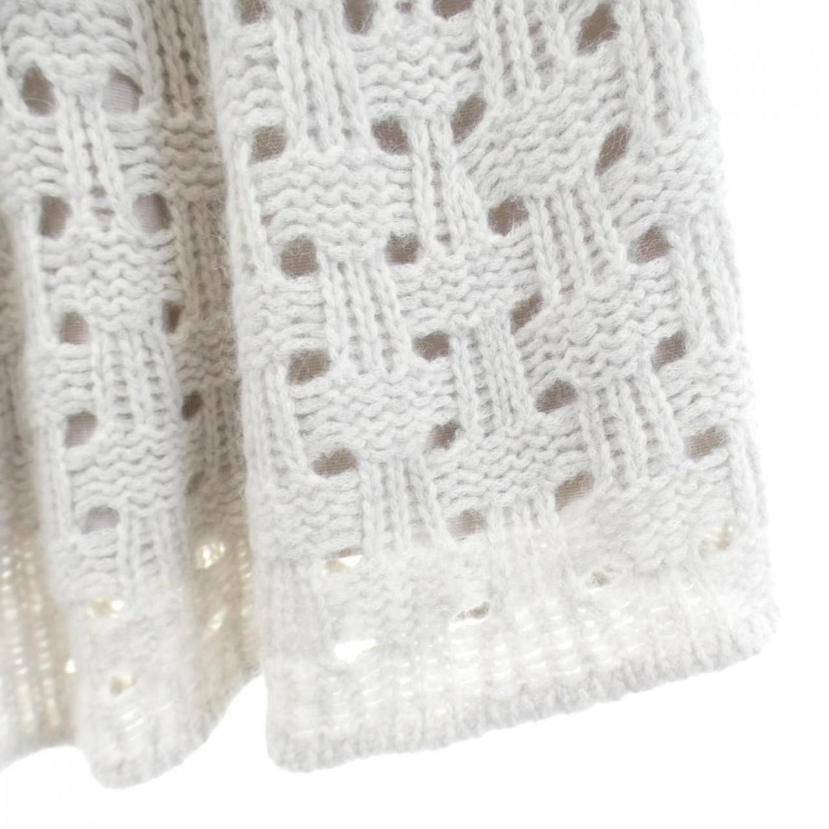Chanel Skirt White 34 Gray Transparency — view 7