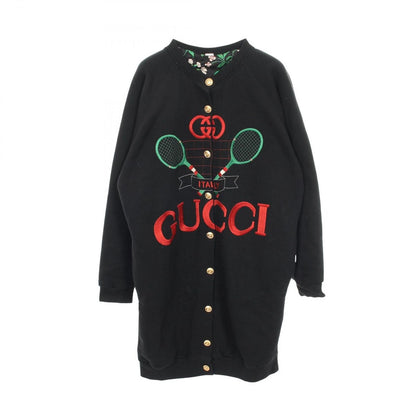 Gucci Cardigan Tennis Cotton Black Green. Red