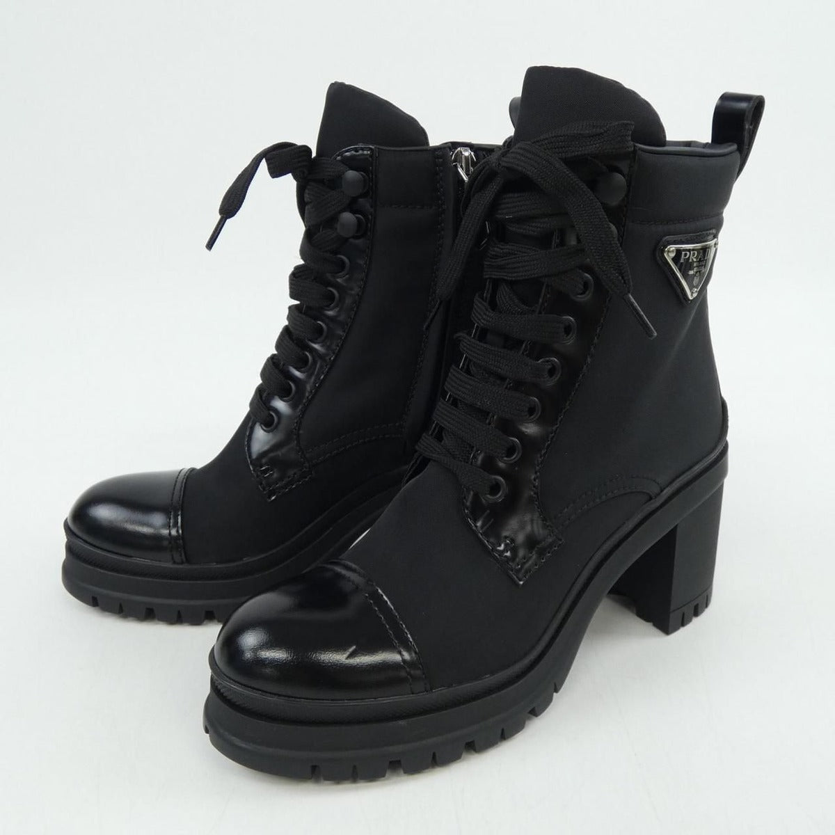 Prada Triangle Logo Re-Nylon Boots — view 3
