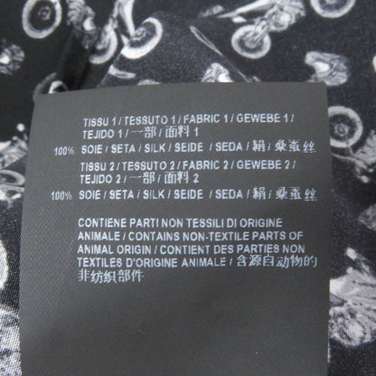 Saint Laurent Paris 2019 515299 100% Silk Motorcycle Total Long Sleeve Long