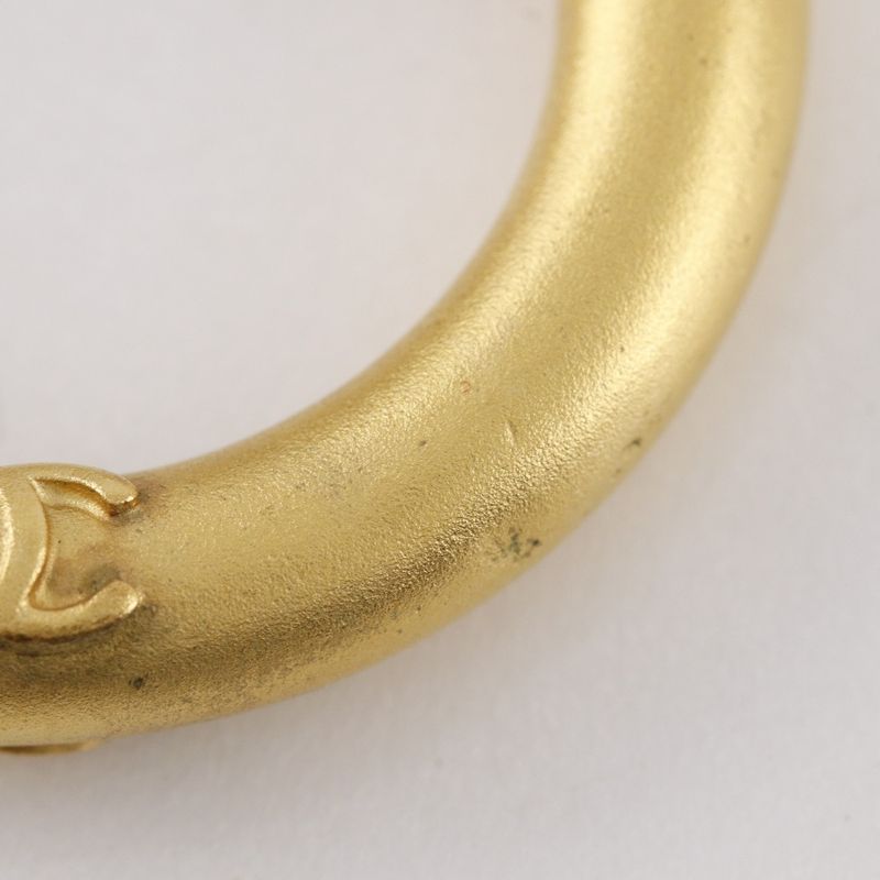 Chanel Hoop Vintage Gold Plated 96P Ladies 22.8g Earrings