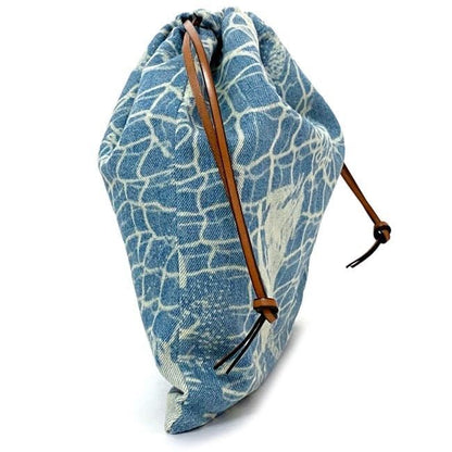 Loewe Draw String Pouch Ring Light Blue