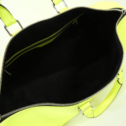Louis Vuitton Taiga Llama Keepall Bandouliere Bag Neon Yellow — view 9