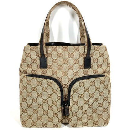 Gucci Handbag GG Logo 002-1080 GG Canvas/leather Beige